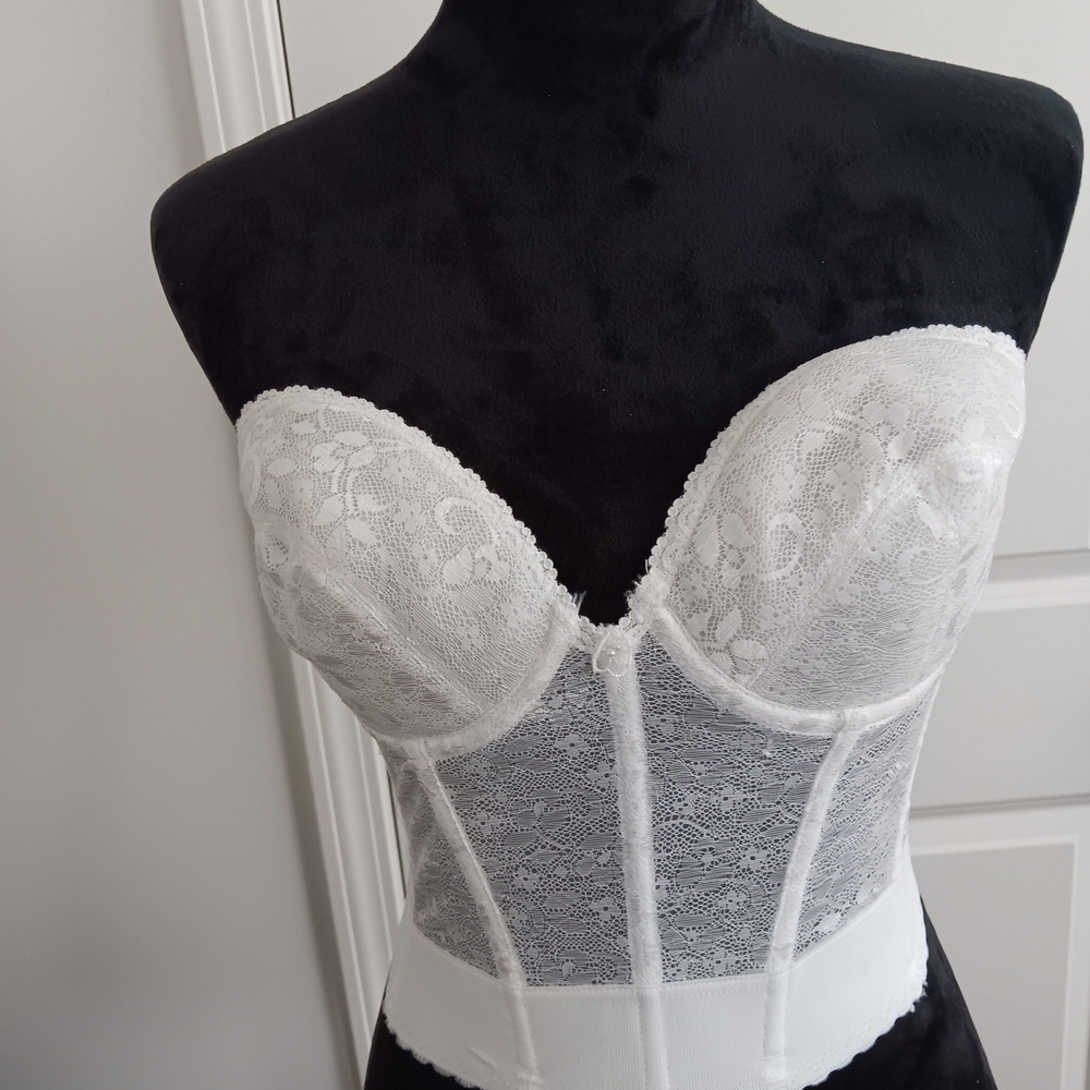 Frederick's of Hollywood White Lace Corset